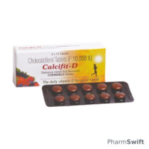 CALCIFIT D Delicious Mixed Fruit Flavoured chewable Tablet 10's
