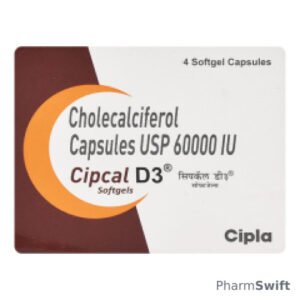 CIPCAL D3 Softgel Capsule 4's