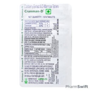 CRANMAN D Tablet 10's