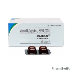 D 360 60000IU Capsule 4'S