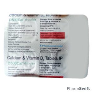 D 500 Cal Tablet 10'S