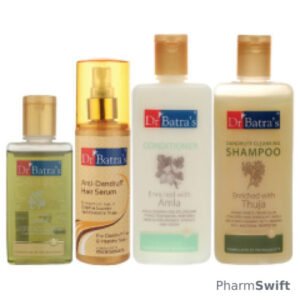 Dr Batra's Dandruff Cleansing Shampoo 200 ml + Conditioner 200 ml + Hair Oil 100 ml + Anti-Dandruff Hair Serum 125 ml