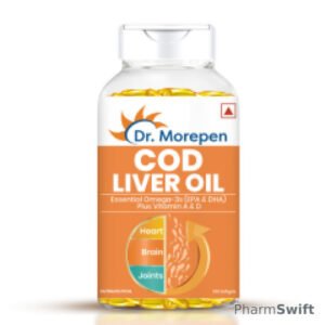 Dr. Morepen Cod Liver Oil with Omega3 Capsule 100's