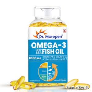 Dr. Morepen Omega 3 Deep Sea Fish Oil 1000mg with 300 mg Softgels 60's