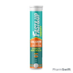Fast&Up Fortify Calcium & Magnesium with Vitamin D3 Effervescent Tablet - Orange Flavour 20's