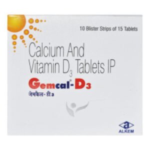 GEMCAL D3 Tablet 15's