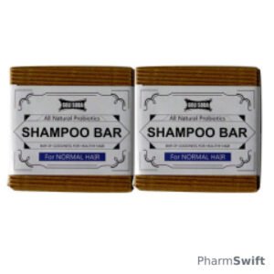 Goli Soda All Natural Probiotic Shampoo Bar for Normal Hair (Pack of 2 x 90 gm)