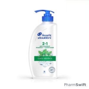 Head and Shoulders 2-In-1 Cool Menthol Anti Dandruff Shampoo + Conditioner 650ml