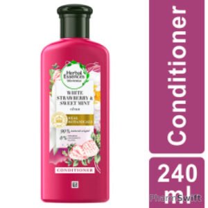 Herbal Essences White Strawberry & Sweet Mint CONDITIONER- For Cleansing and Volume - No Paraben, No Colorants 240 ml