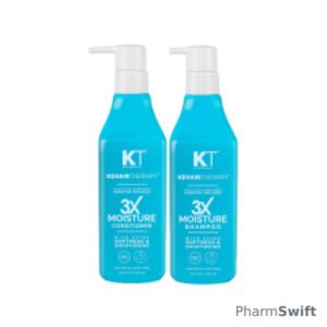 Kt Professional 3X Moisture Shampoo & Conditioner 500ml 2's