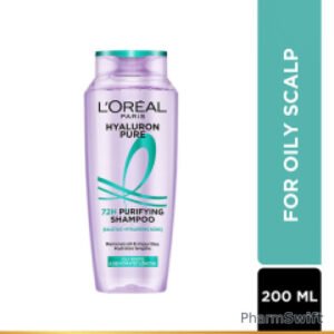 L'Oreal Paris Hyaluron Pure 72H Purifying Shampoo for Fresh Scalp & Hydrated Hair 200 ml