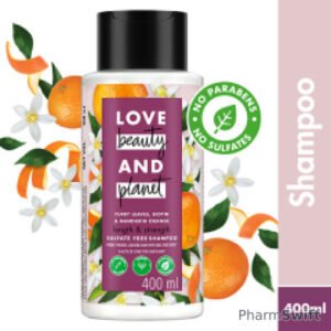Love Beauty & Planet Curry Leaves, Biotin & Mandarin Sulfate Free Shampoo for long & strong hair 400 ml