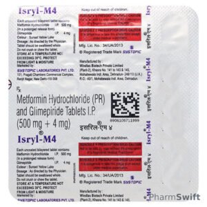 ISRYL M 4mg Tablet 15's