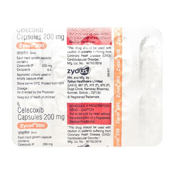 Zycel 200mg Capsule 10'S