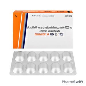 DIAMICRON XR MEX 60/1000 Tablet 10's