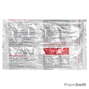 ARVAST GOLD 10mg Capsule 10's