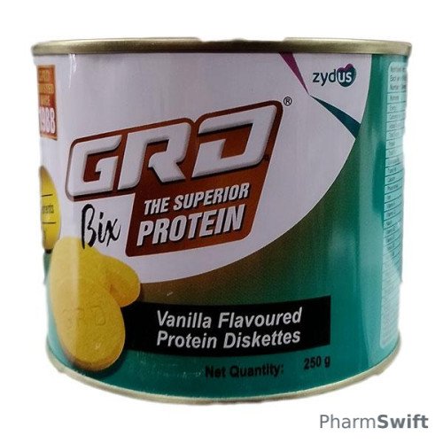 GRD BIX THE SUPERIOR PROTEIN VANILLA FLAVOURED Diskettes 250gm