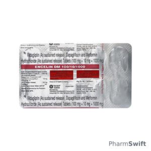 ENCELIN DM 100/10/1000 Tablet 10's