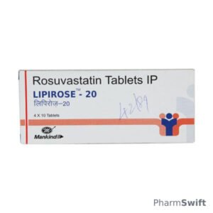 Lipirose 20mg Tablet 10'S