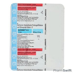 GLUFORMIN G 0.5 Tablet 15's