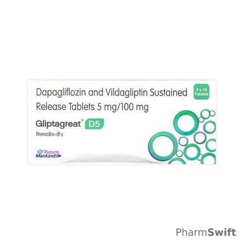 GLIPTAGREAT D 5 Tablet 10's