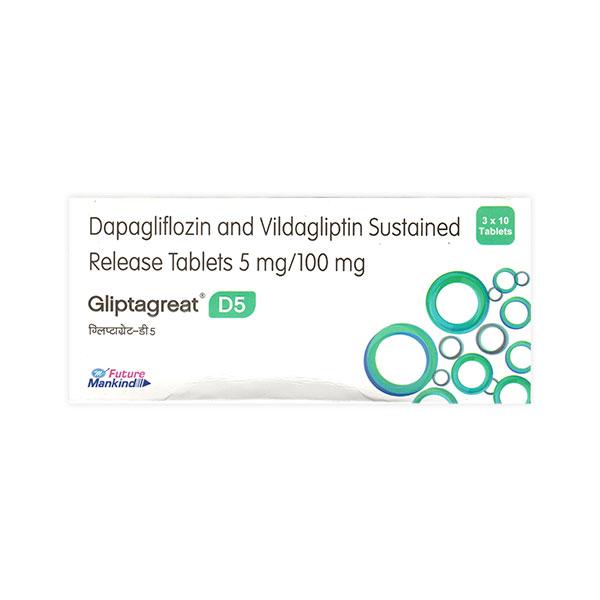 GLIPTAGREAT D 5 Tablet 10's