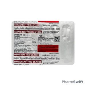 EMPAGREAT TRIO 25/1000 Tablet 10's