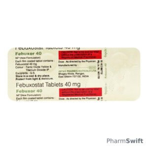 Febuxor 40mg Tablet 10'S