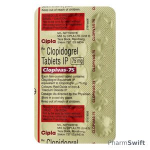 Clopivas 75mg Tablet 15'S