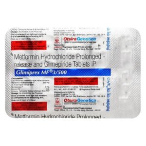 GLIMIPREX MF 3/500 Tablet 10's