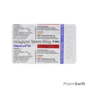 GLIPACURE 50mg Tablet 15's
