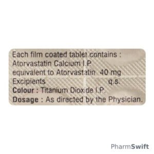 Atorin 40mg Tablet 10'S