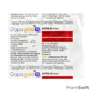 DAPAGOLD M 10/500 Tablet 15's