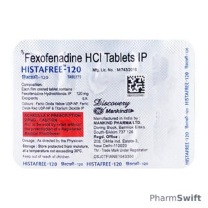 Histafree 120mg Tablet 10'S