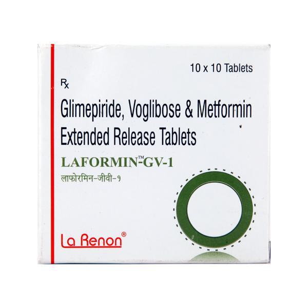 Laformin GV 1/500/0.2mg Tablet 10'S