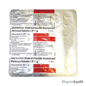Gluconorm SR 1gm Tablet 15'S