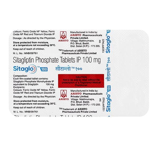 SITAGLO 100 Tablet 15's