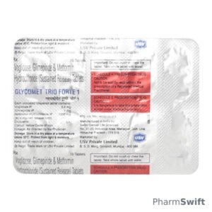 Glycomet Trio Forte 1mg Tablet 10'S