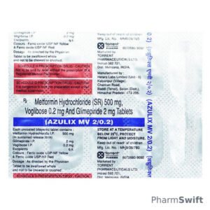 Azulix MV 2/0.2mg Tablet 10'S