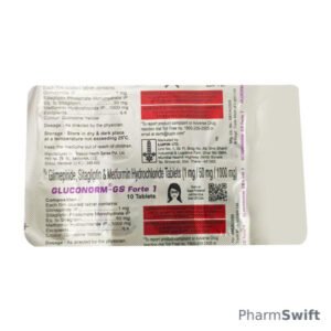 GLUCONORM GS FORTE 1 Tablet 10's