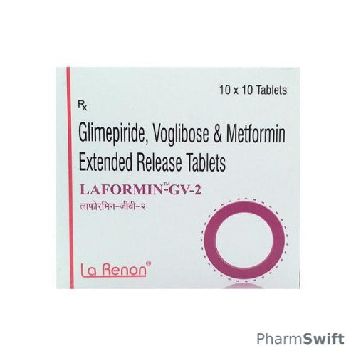 Laformin GV 2/500/0.2mg Tablet 10'S