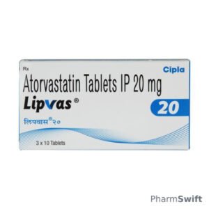 Lipvas 20mg Tablet 10'S