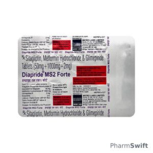 DIAPRIDE MS 2 FORTE Tablet 10's