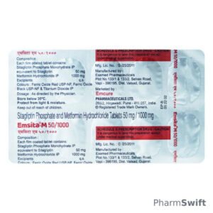 EMSITA M 50/1000 Tablet 10's
