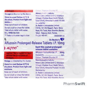 Alfoo 10mg Tablet 30'S