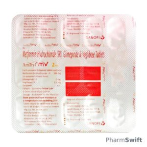 Amaryl MV 2mg Tablet 15'S