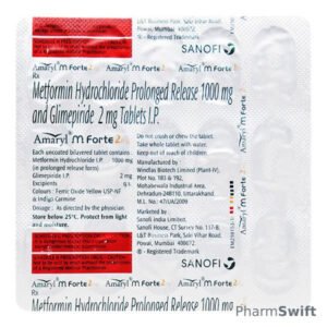 Amaryl M Forte 2mg Tablet 15'S