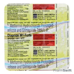 DIAPRIDE M1 FORTE Tablet 15's
