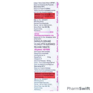 GLYDUO 10/100 Tablet 10's