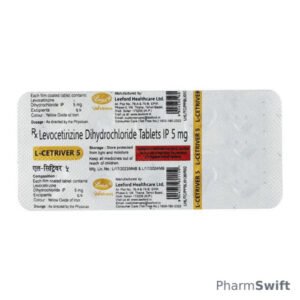 L Cetriver 5mg Tablet 10'S